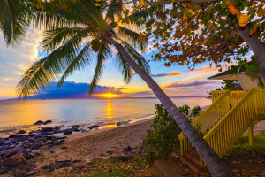 Hawaii Beach Sunset by Steve Ibach Photography